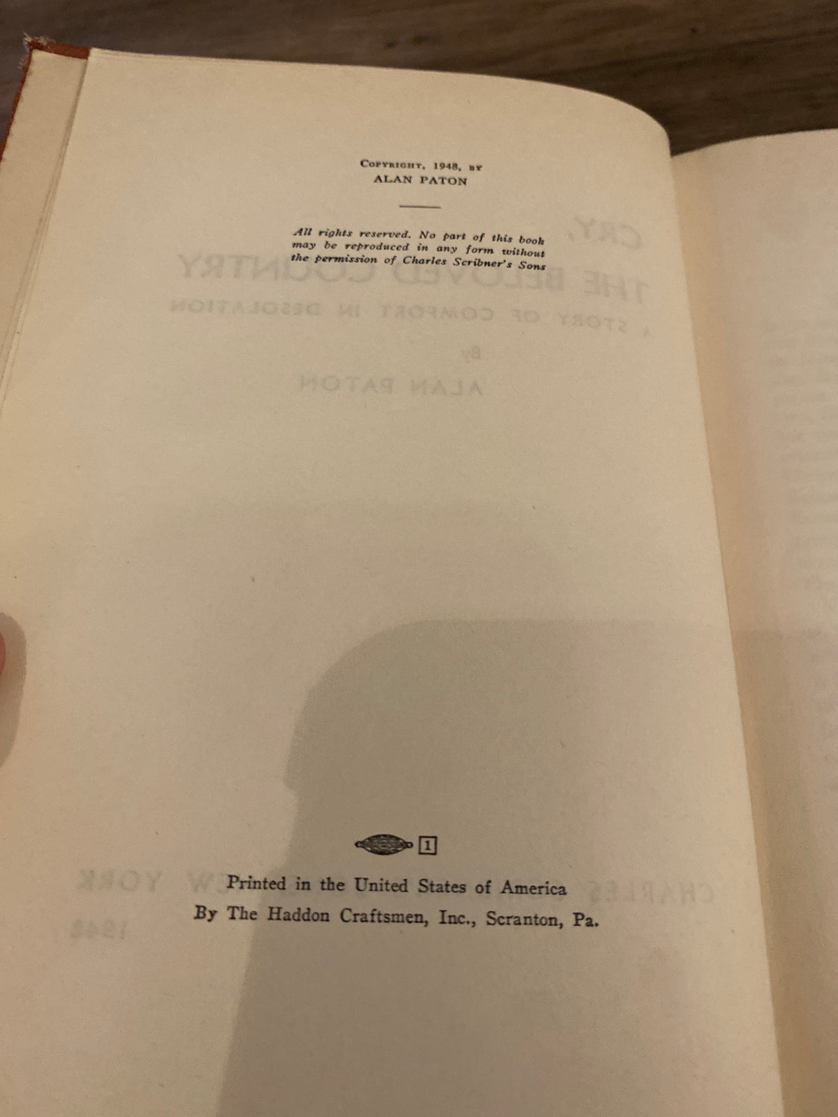 Cry, The Beloved Country by Alan Paton