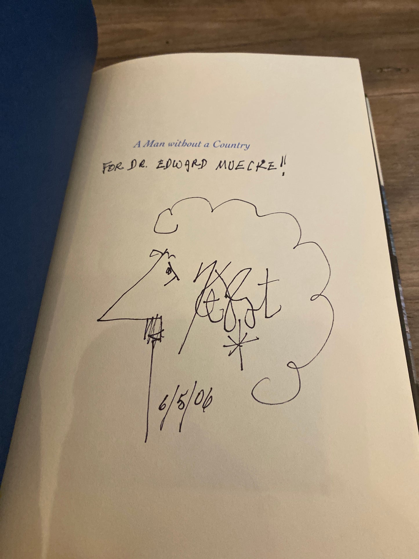 A Man Without A Country by Kurt Vonnegut Signed