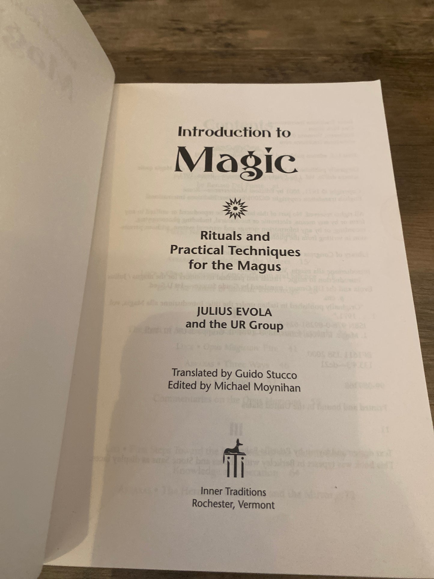 Introduction to Magic Vol. I by Julius Evola