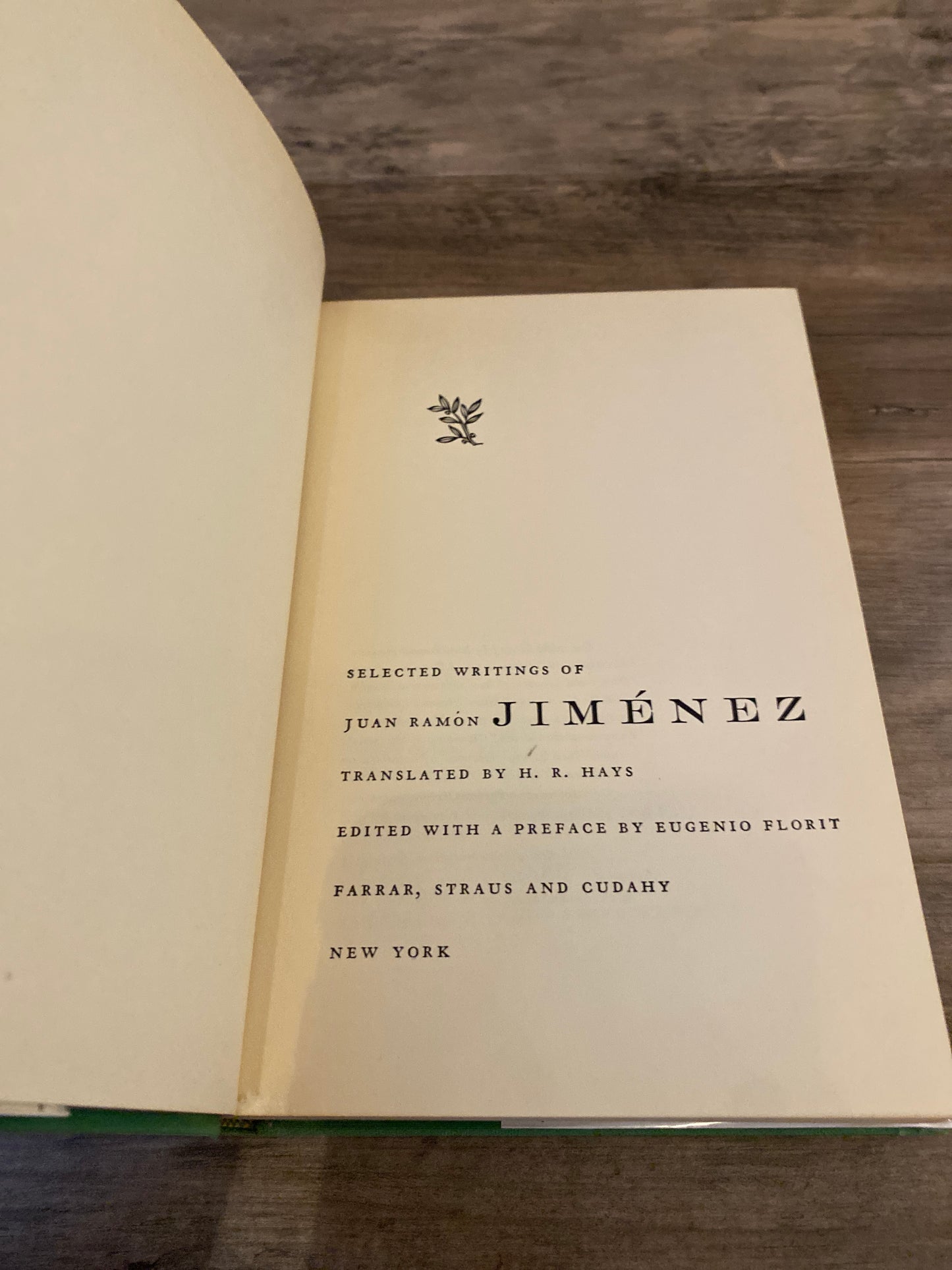 The Selected Writings of Juan Ramon Jimenez
