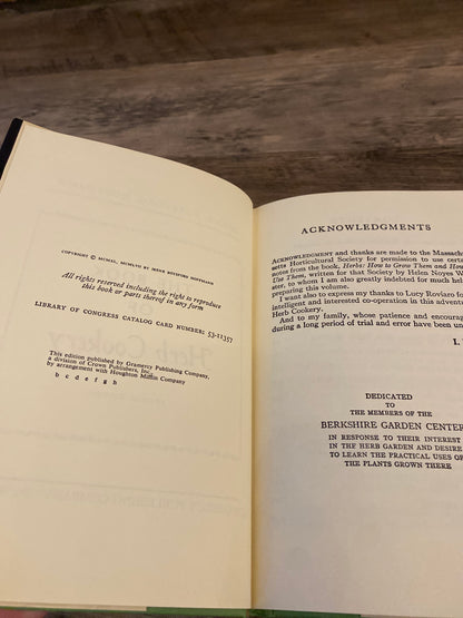 The Book Of Herb Cookery by Irene Botsford Hoffmann