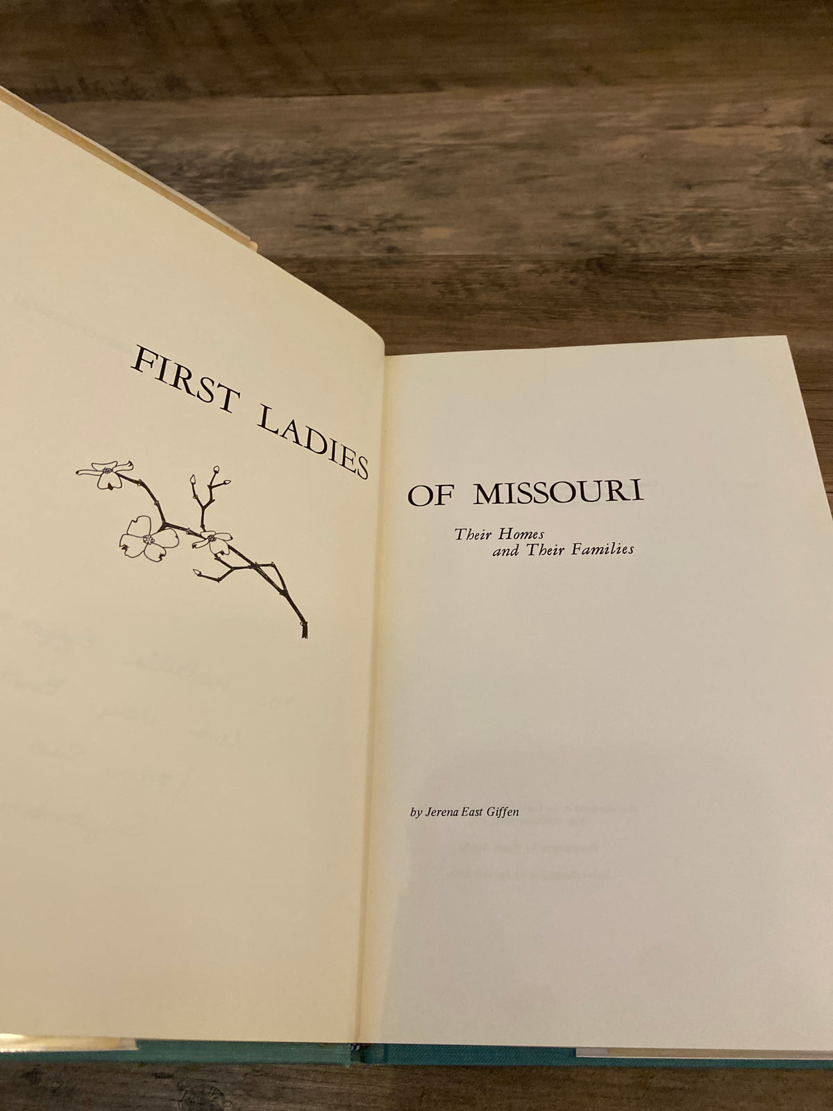 First Ladies Of Missouri by Jerena East Giffen