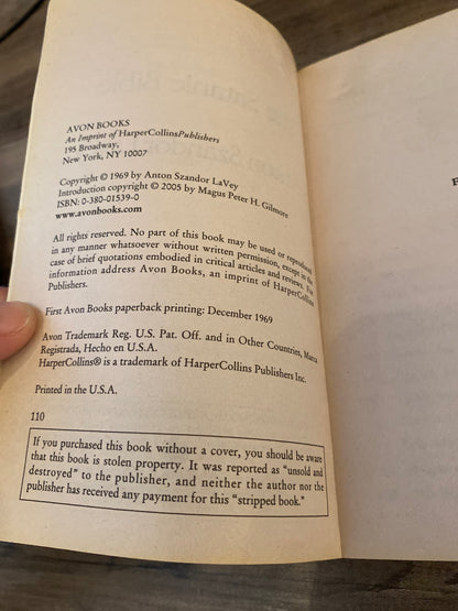 The Satanic Bible by Anton Szandor LaVey