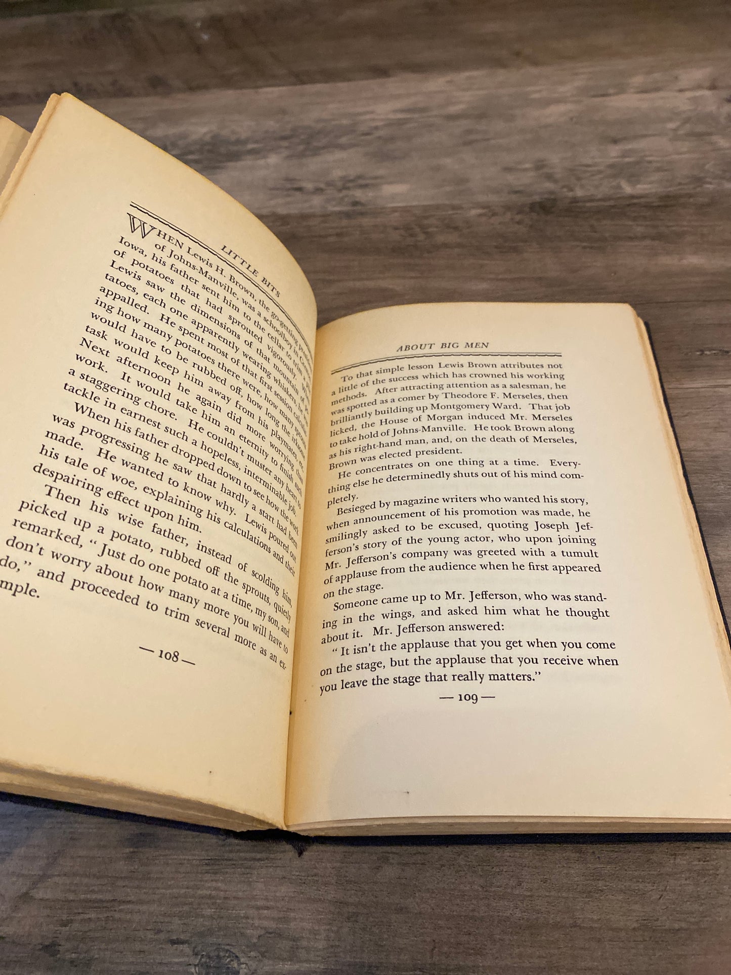 Little Bits About Big Men by B.C. Forbes Signed