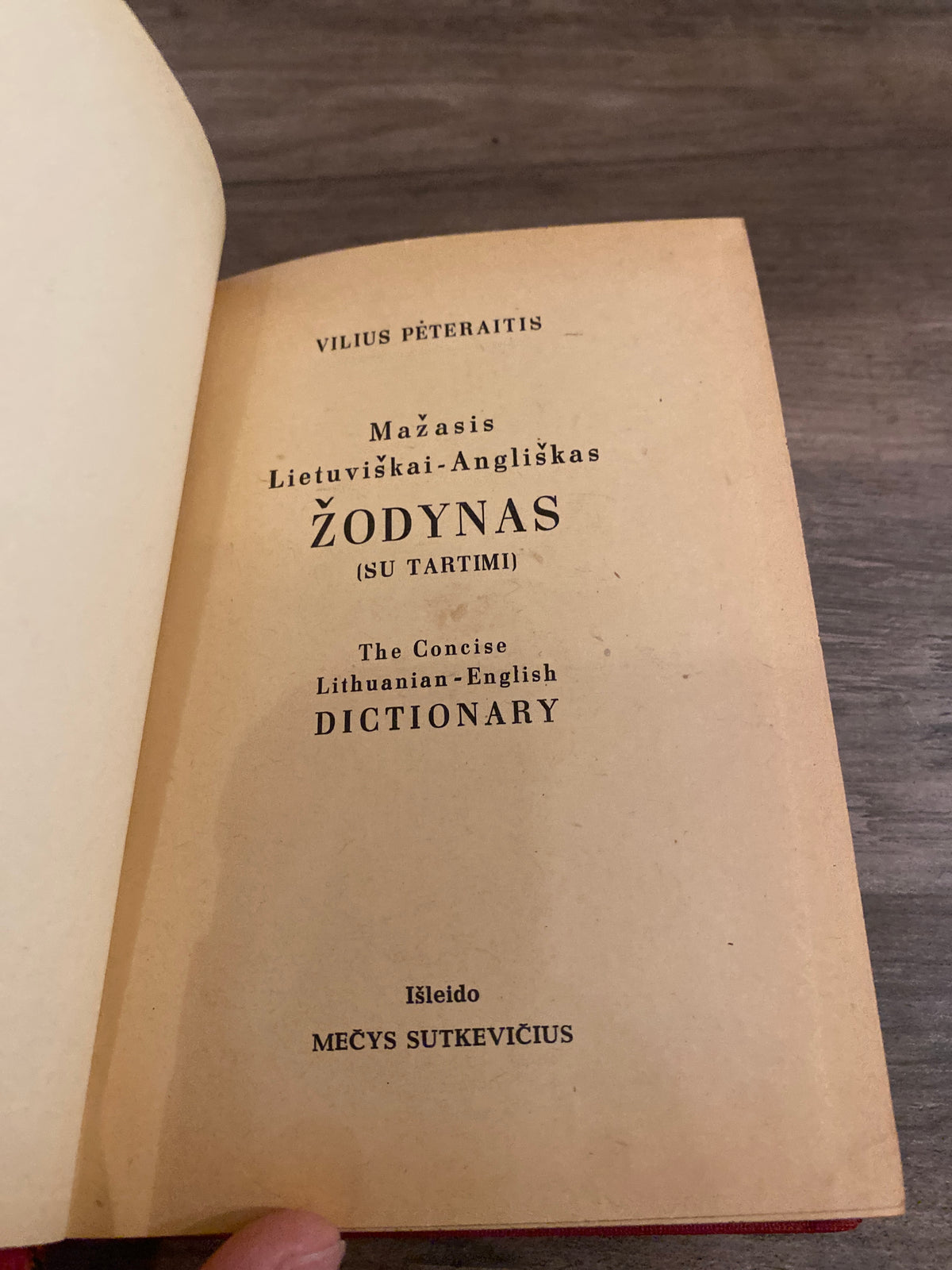 Lithuanian English Dictionary