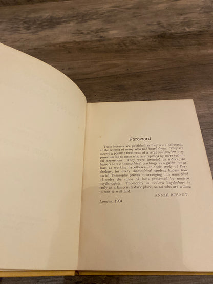 Theosophy and the New Psychology by Annie Besant