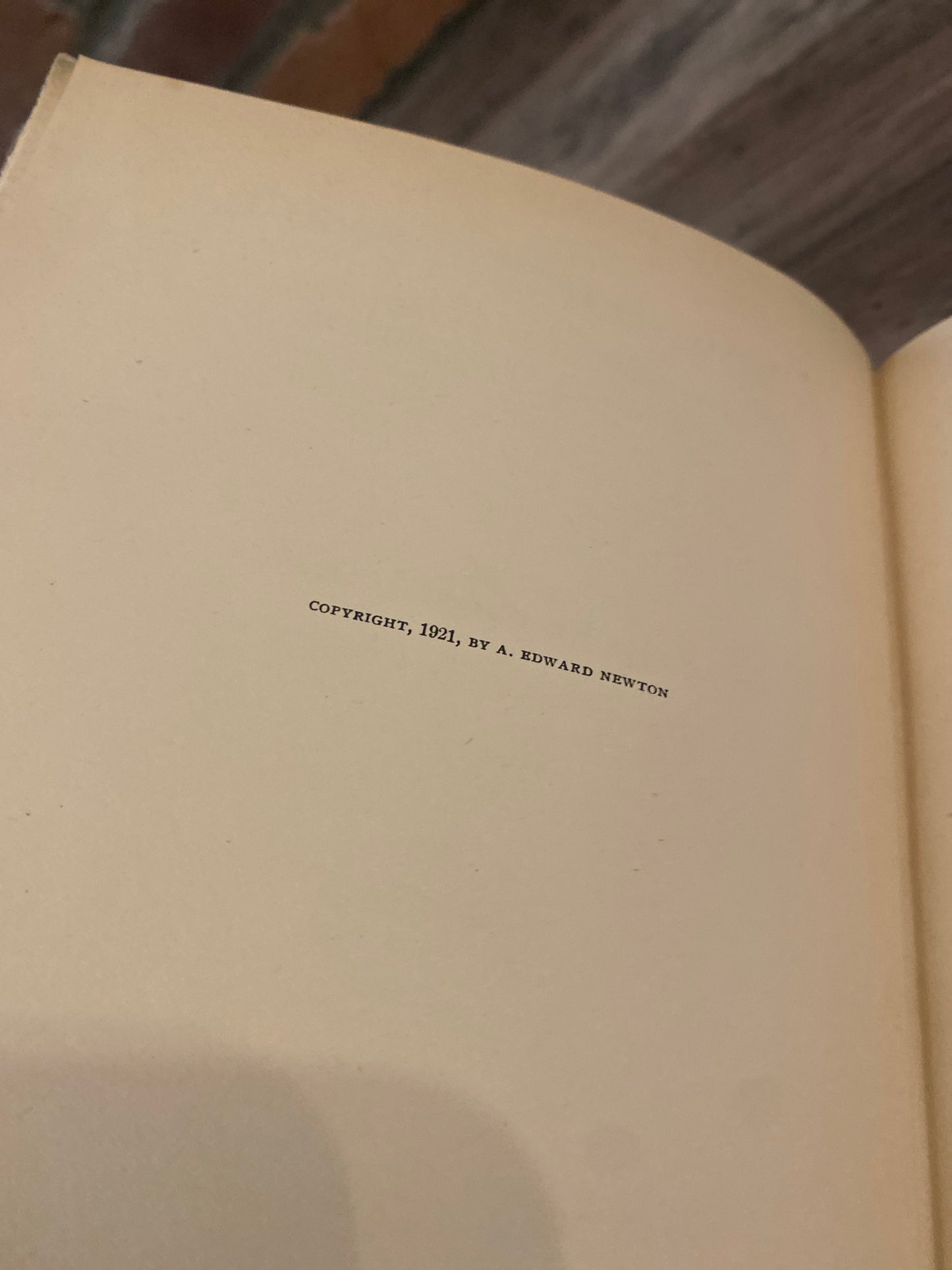 A Magnificent Farce by A. Edward Newton